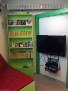 Spille område på Lystrup Bibliotek