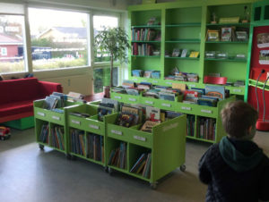 Børnene område på Lystrup bibliotek