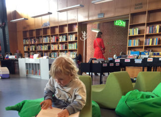 børnebøger på Åby bibliotek