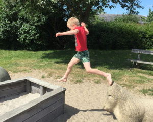 Legepladsen ved bellevue strand Risskov 2018