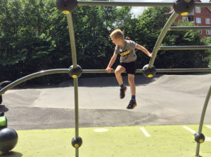 parkour område ved Skovvangskolen
