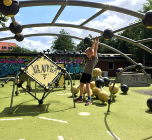 Parkour klatrestativ på skovvangskolen Aarhus n