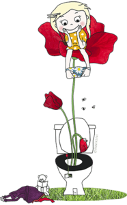 Freddy og Fantasine - Blomst og wc
