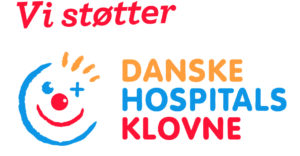 Vi støtter Danske Hospitals Klovne