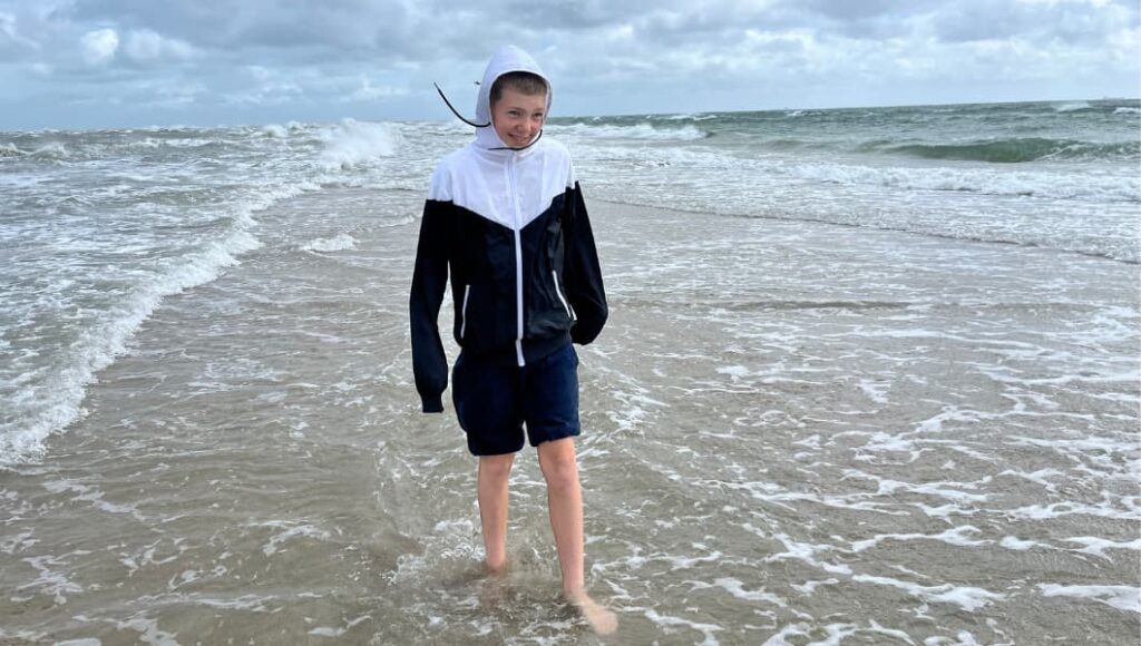 Grenen i blæsevejr i Skagen