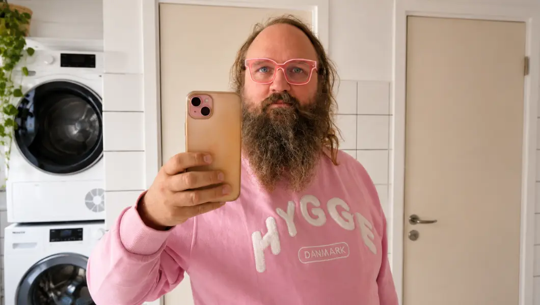 Mads Geertsen hjemme i privaten